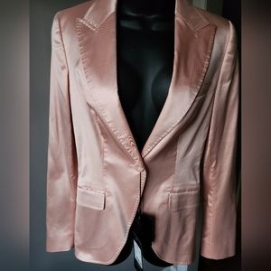 ESCADA Peak Lapel Single-Button Blazer Desert Rose/Blush NWT 36 4 6